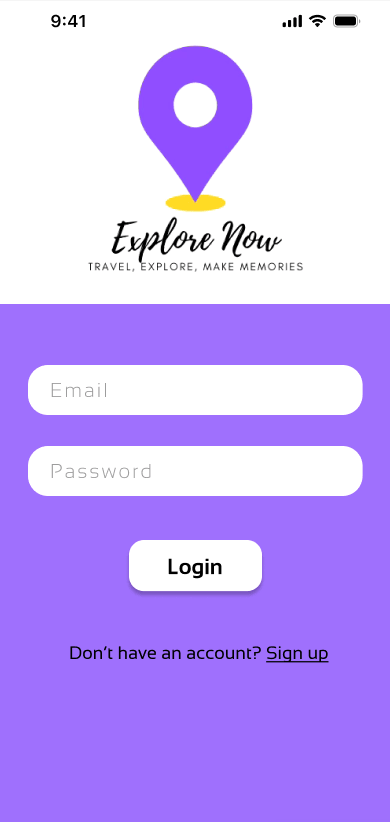 ExploreNow project screenshot