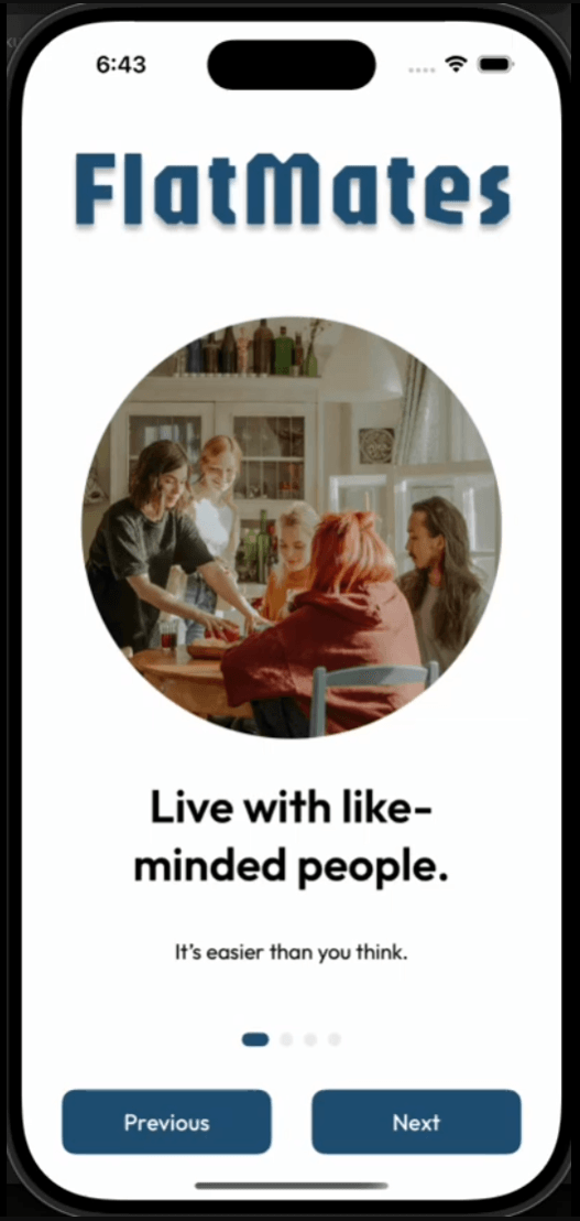 FlatMates project screenshot