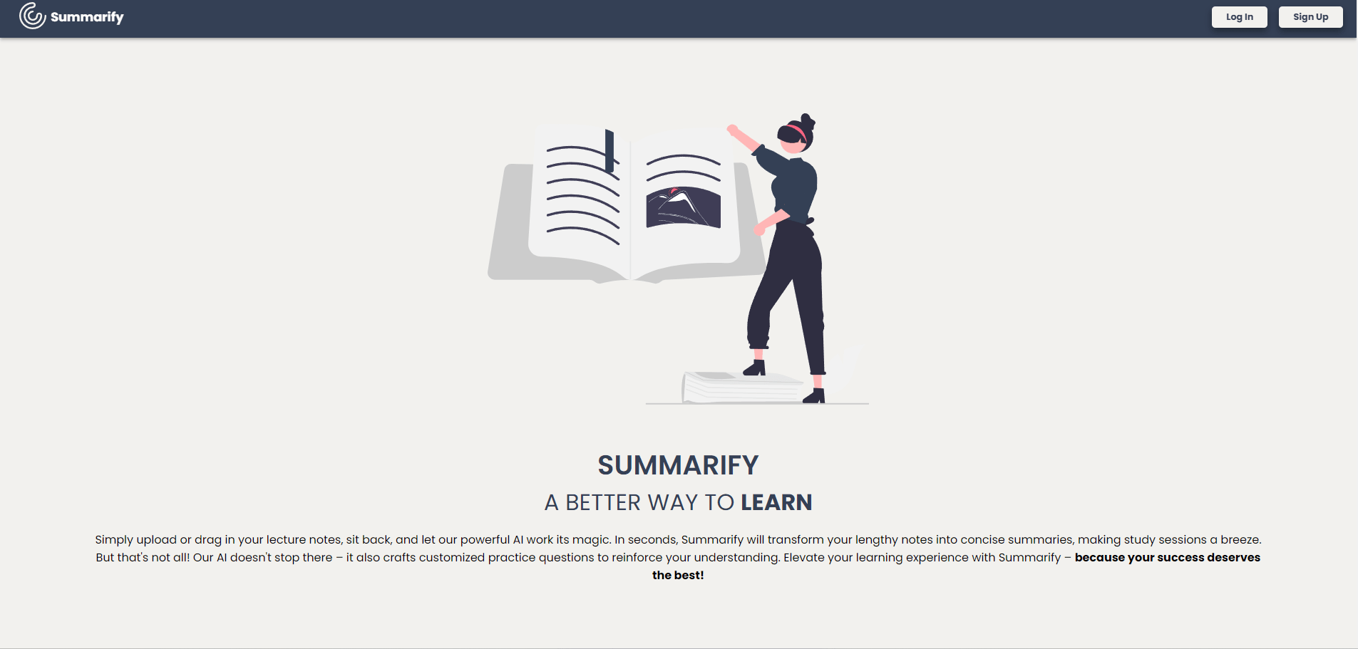 Summarify project screenshot